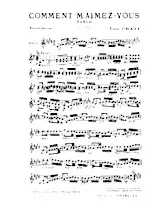 scarica la spartito per fisarmonica Comment m'aimez vous (Orchestration) (Tango) in formato PDF