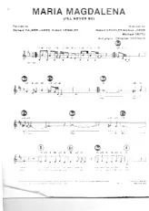 télécharger la partition d'accordéon Maria Magdalena (I'll never be) (Arrangement piano Christian Dornaus) au format PDF