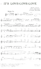 descargar la partitura para acordeón It's Love Love Love (Fox) en formato PDF