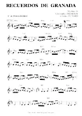 descargar la partitura para acordeón Recuerdos de Granada (Paso Doble) en formato PDF