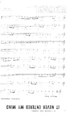 download the accordion score It never entered my mind (De : Higher and Higher) (Slow) in PDF format