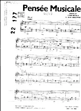 descargar la partitura para acordeón Pensée Musicale en formato PDF