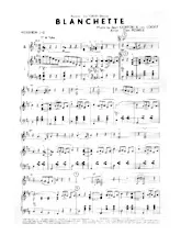 scarica la spartito per fisarmonica Blanchette (Arrangement Glen Powel) (Pour 2 accordéons) in formato PDF