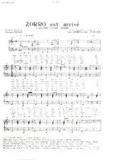 scarica la spartito per fisarmonica Zorro est arrivé (Along came Jones) (Chant : Henri Salvador) in formato PDF