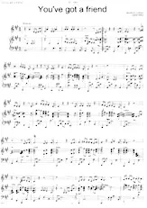 descargar la partitura para acordeón You've got a friend en formato PDF