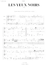 descargar la partitura para acordeón Les yeux noirs (Tango) en formato PDF