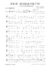 download the accordion score Jolie Marquisette (Valse pour débutants) in PDF format