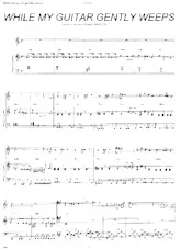 descargar la partitura para acordeón While my guitar gently weeps en formato PDF