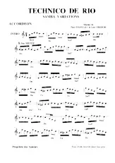 descargar la partitura para acordeón Technico de Rio (Samba Variations) en formato PDF