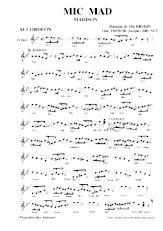 descargar la partitura para acordeón Mic Mad (Madison) en formato PDF