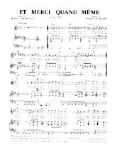 télécharger la partition d'accordéon Et merci quand même (Chant : Mireille Mathieu) au format PDF
