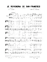 descargar la partitura para acordeón Je reviendrai de San Francisco en formato PDF