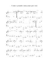 descargar la partitura para acordeón Como é grande meu amor por você en formato PDF