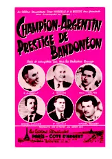 télécharger la partition d'accordéon Champion Argentin (Tango Typique) au format PDF