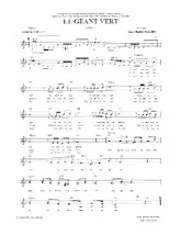 scarica la spartito per fisarmonica Le géant vert (Slow Chanté) in formato PDF