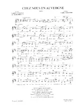 scarica la spartito per fisarmonica Chez nous en Auvergne (Valse Chantée) in formato PDF