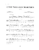 descargar la partitura para acordeón C'est nous les Martyr's (Java) en formato PDF