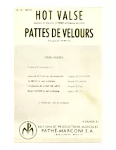 scarica la spartito per fisarmonica Pattes de velours (Valse Musette) in formato PDF