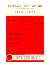 télécharger la partition d'accordéon Java Java au format PDF