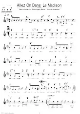 download the accordion score Allez on danse le madison in PDF format