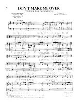 download the accordion score Don't make me over (T'en va pas comme ça) (Slow) in PDF format