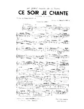 télécharger la partition d'accordéon Ce soir je chante (Tango) au format PDF