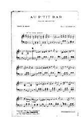 scarica la spartito per fisarmonica Au p'tit bar (Valse Musette Chantée) in formato PDF