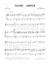 scarica la spartito per fisarmonica Notre Amour (Marche) in formato PDF