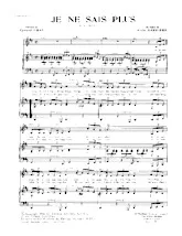download the accordion score Je ne sais plus (Slow Rock) in PDF format