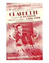 télécharger la partition d'accordéon Claudette (Orchestration) (Valse Viennoise) au format PDF