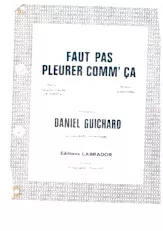 télécharger la partition d'accordéon Faut pas pleurer comme ça au format PDF