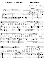 download the accordion score T'en fais pas mon ami (Beste Vriend) in PDF format