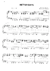 télécharger la partition d'accordéon Better Days (Rock) au format PDF