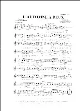 télécharger la partition d'accordéon L'Automne à deux (Marche) au format PDF