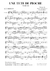 descargar la partitura para acordeón Une tête de pioche (Marche) en formato PDF