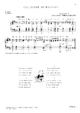 télécharger la partition d'accordéon Sul Ponte di Bassano au format PDF