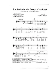 télécharger la partition d'accordéon La ballade de Davy Crockett (Ballad of Davy Crockett) au format PDF