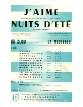 télécharger la partition d'accordéon Nuits d'été (Summer Nights) (Chant : Marianne Faithfull) (Orchestration Complète) au format PDF