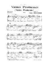 télécharger la partition d'accordéon Vaines promesses (Vanas promesas) (Tango) au format PDF