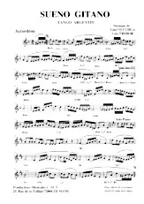 télécharger la partition d'accordéon Sueno Gitano (Tango  Argentin) au format PDF