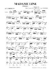 télécharger la partition d'accordéon Madame Line (Polka) au format PDF