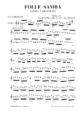descargar la partitura para acordeón Folle Samba en formato PDF
