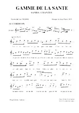 télécharger la partition d'accordéon Gamme de la santé (Samba Chantée) au format PDF