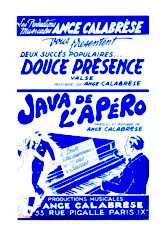 télécharger la partition d'accordéon Java de l'apéro (Orchestration) au format PDF