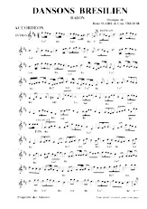 scarica la spartito per fisarmonica Dansons Brésilien (Baïon) in formato PDF