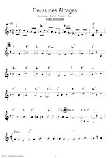 descargar la partitura para acordeón Fleurs des Alpages (Valse Savoyarde) en formato PDF