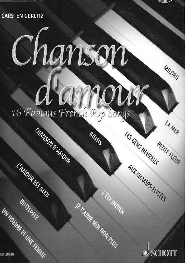 download the accordion score Chanson d'amour (16 Famous French Pop Songs) (16 bekannte französische Pop Songs) (Arrangement : Carsten Gerlitz) in PDF format