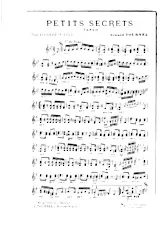 télécharger la partition d'accordéon Petits Secrets (Tango) au format PDF