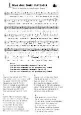download the accordion score Rue des trois matelots in PDF format