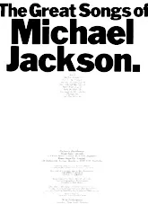 télécharger la partition d'accordéon The Great Songs Of Michael Jackson (10 Titres) au format PDF